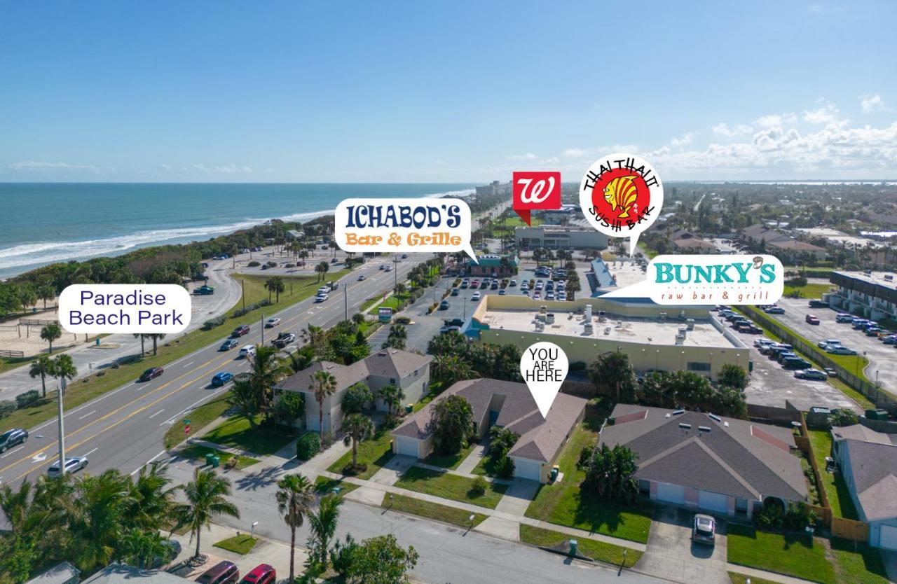 Sunset Serenity - 3Br Beach Townhome With Outdoor Patio - New Hot Tub, Steps To Ocean Fun! メルボルン エクステリア 写真